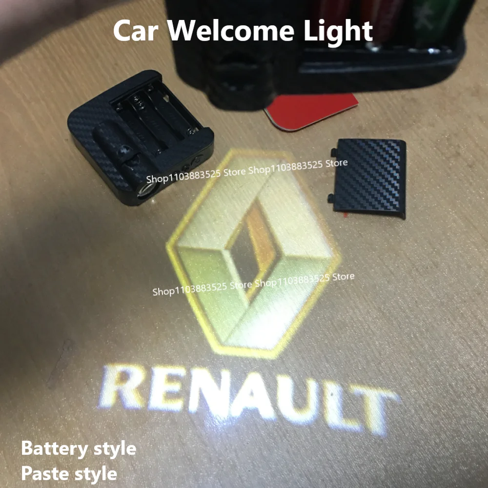 

2pcs Led Car Door Welcome Night Lights Stickers for Renault Clio Duster Captur Arkana Zoe RS Trafic Megane Fluence Logan Laguna