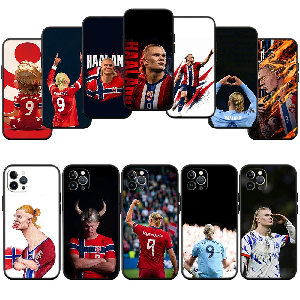 Coque de téléphone haut de gamme II30 H-Haalands pour iPhone 16 15 14 13 12 Pro Max Plus Mini