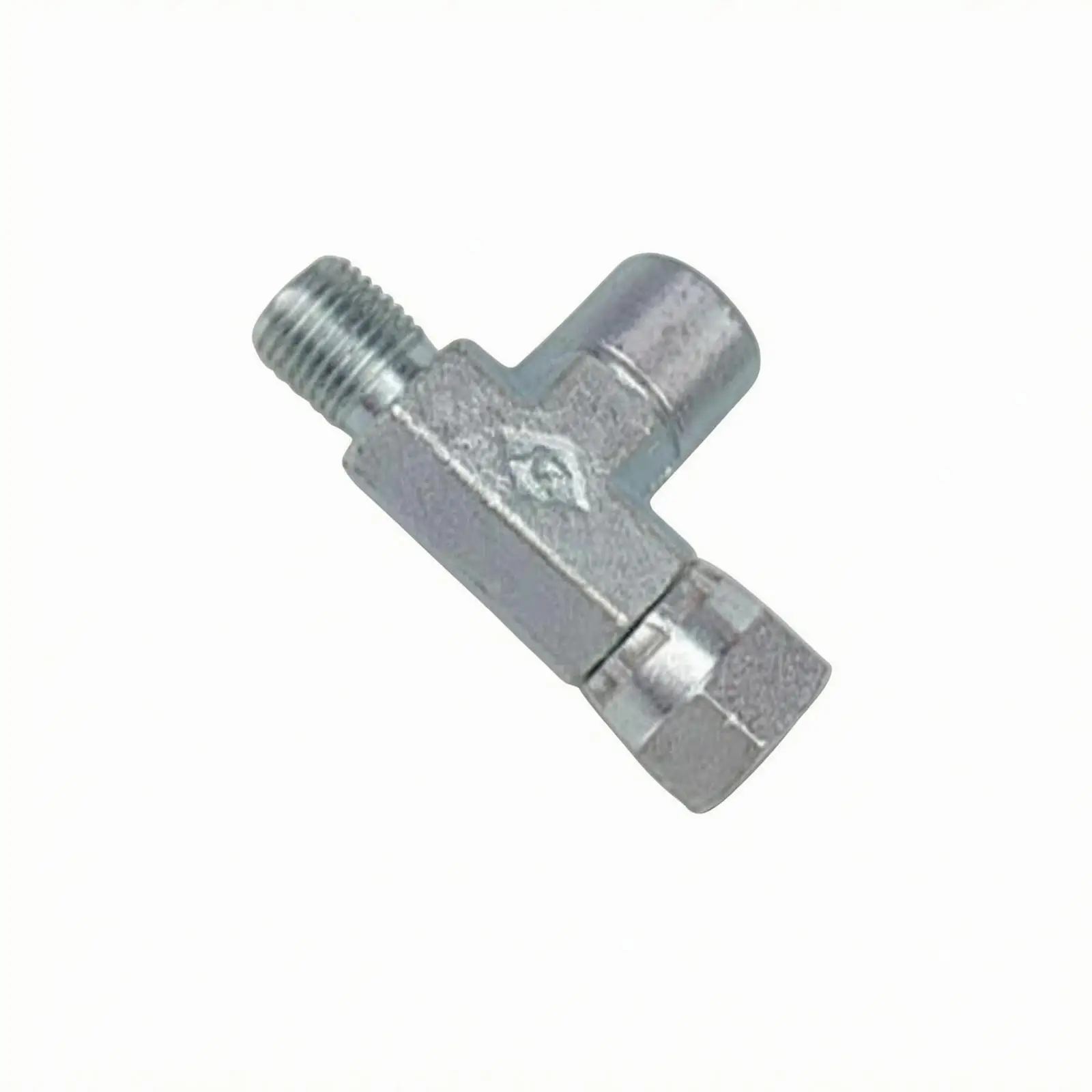 Hydraulic Pressure Gauge T-Connector Silver Metal Pressure Gauge Tee Compact Airless Spray Machine Fitting