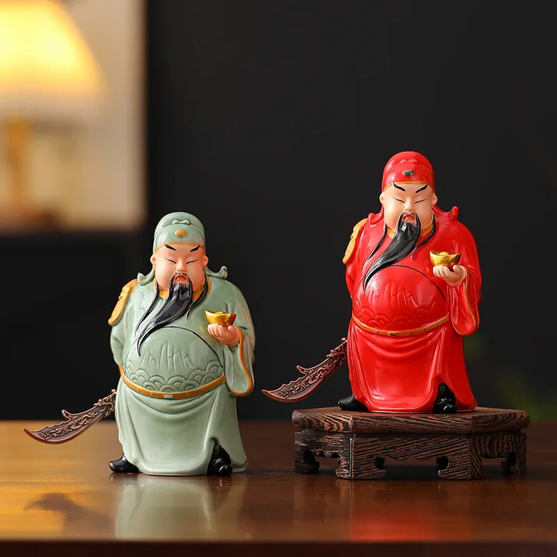 Ceramic God of Wealth Decoration Home  Living Room  and Entrance Decoration