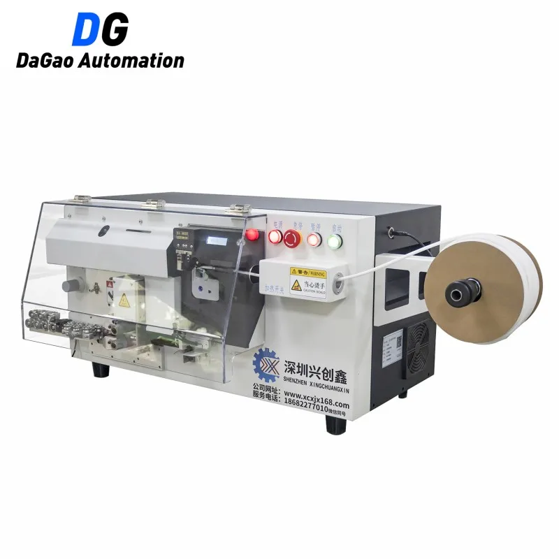 Fully Automatic Inserting Number Code Tube Printing Machine Wire Cable Cutting Stripping Crimping Marking Machine