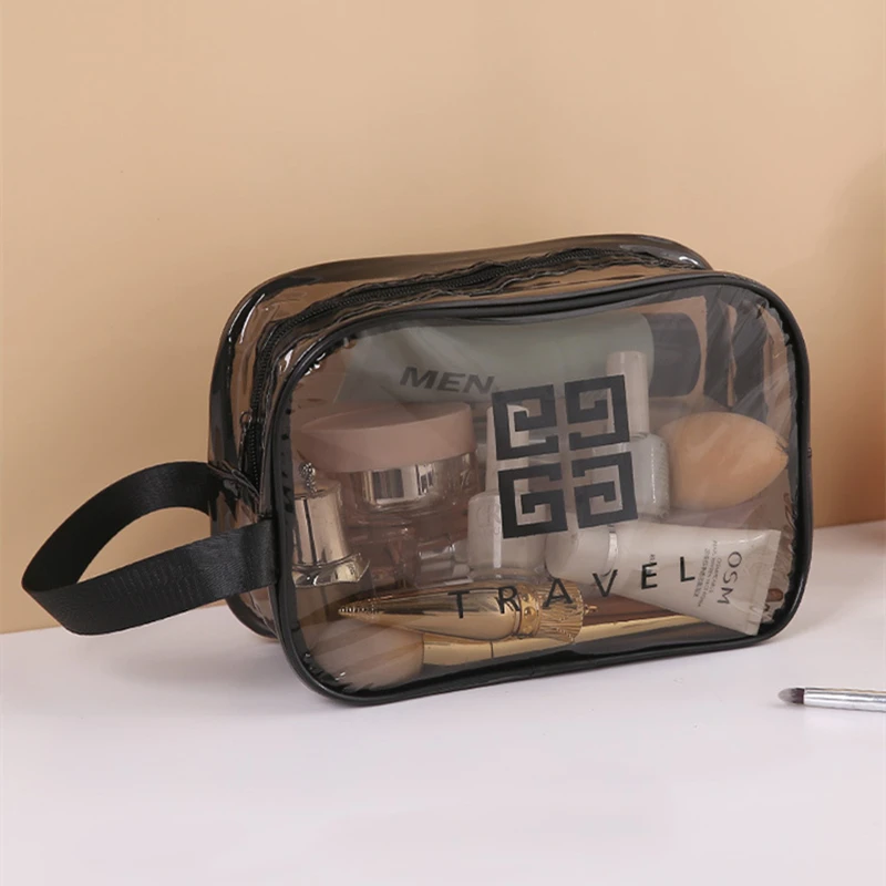 Travel Makeup Organizer Pvc Transparent Cosmetic Bag for Woman Portable Waterproof Wash Bag Beauty Cosmetic Storage Bags 30 Wire