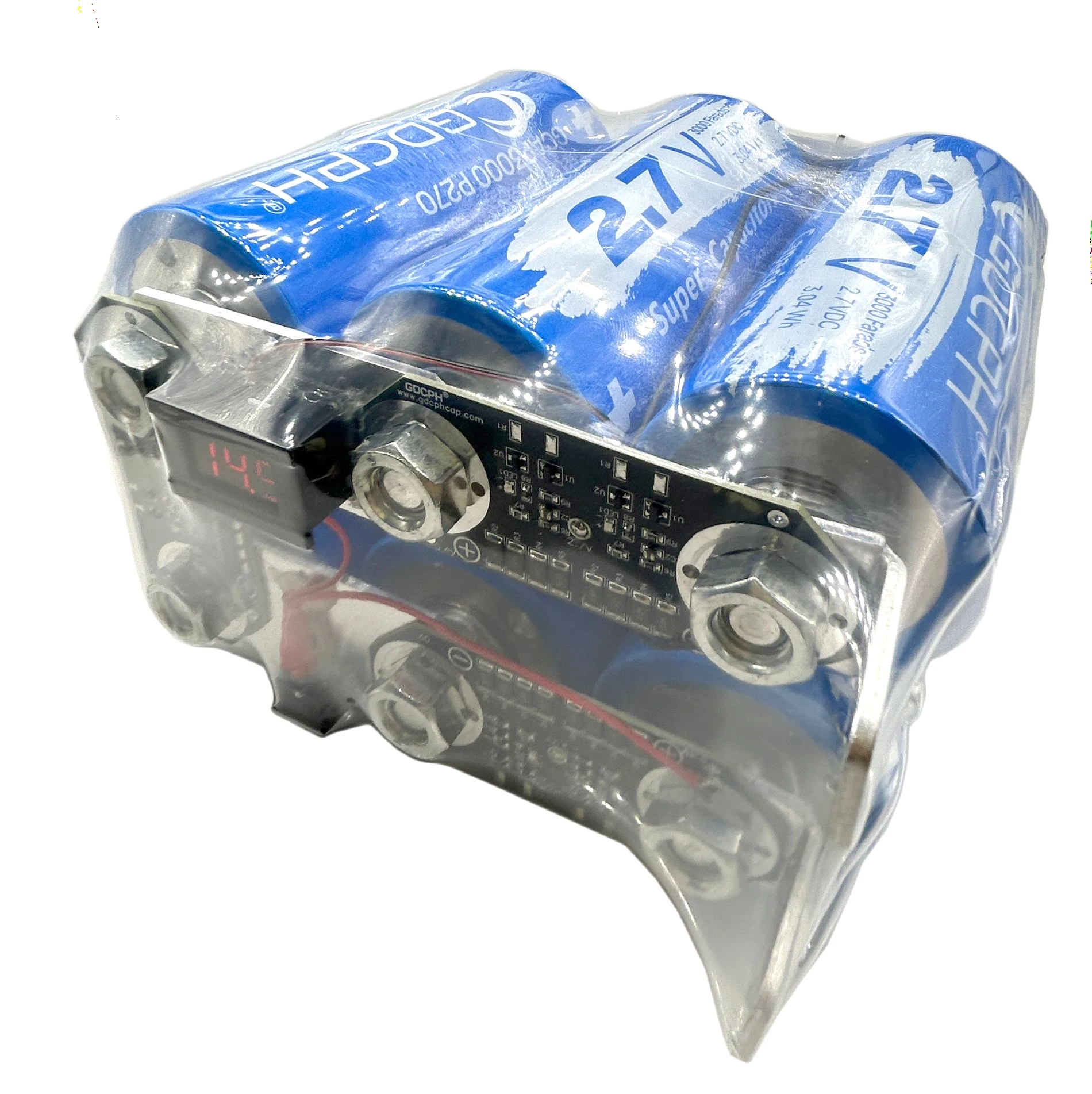 

GDCPH 16V500F Automotive Rectifier Module 2.7V3000F Large Capacity Low Internal Resistance Backup Power Supply With Voltmeter