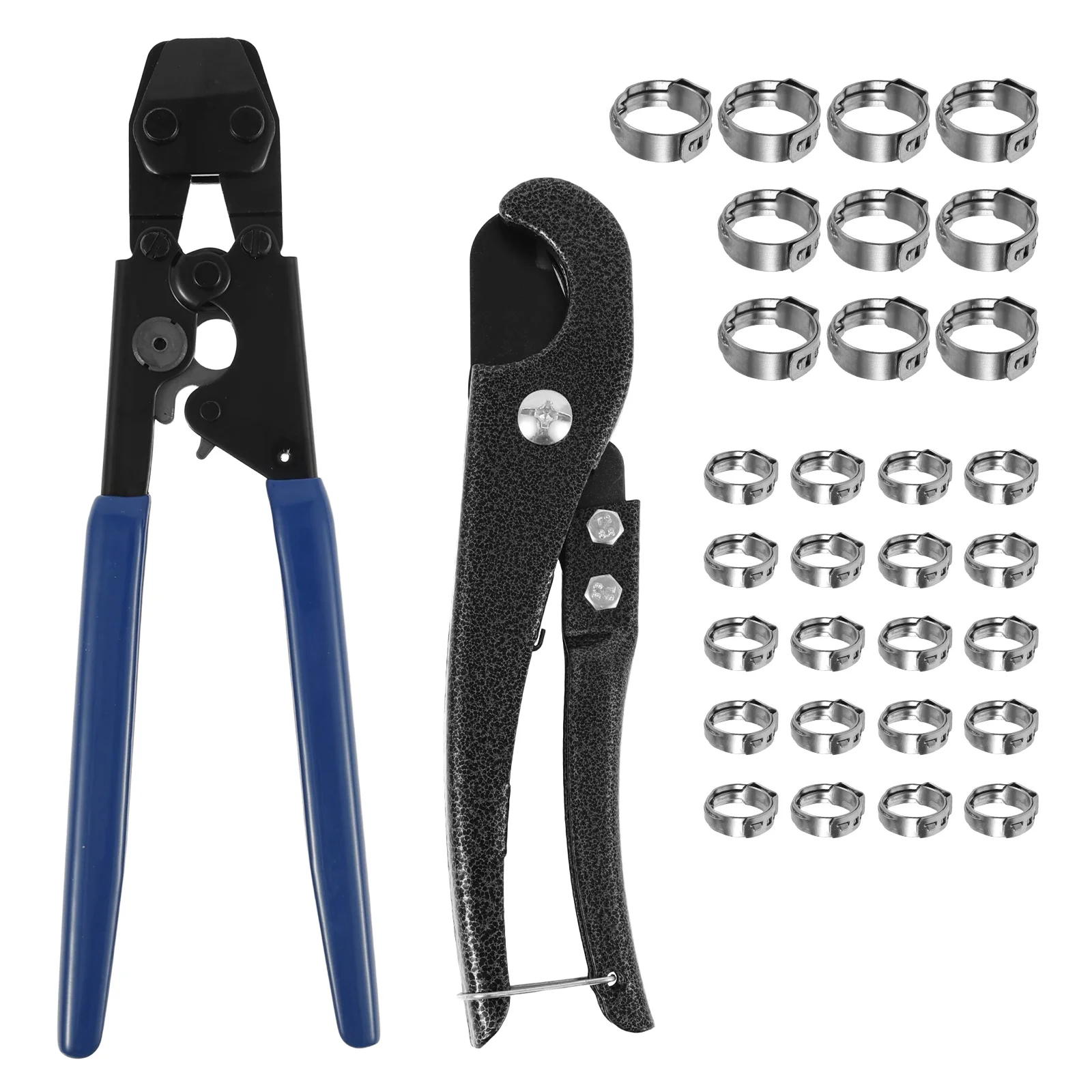 

Ratchet Crimping Tool Heavy Duty Pipe Crimp Tool with Anti Slip Handle High Carbon Steel Ratchet Pipe Crimper with Shear for