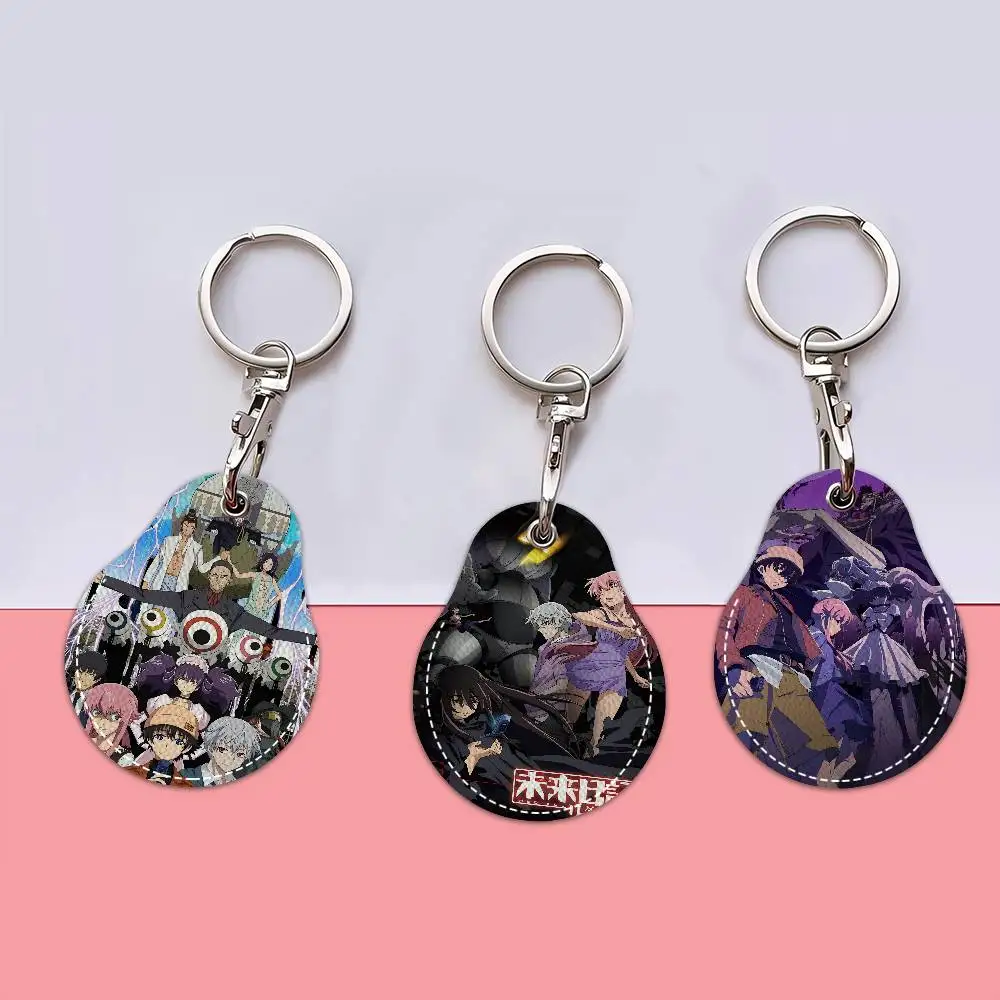 أنيمي الشكل ميراي نيكي المستقبل مذكرات الباب التحكم في الوصول المفاتيح فندق الأسرة الوصول مفاتيح الغطاء الواقي بطاقة الهوية الموجودة في قاعدة المفتاح #3