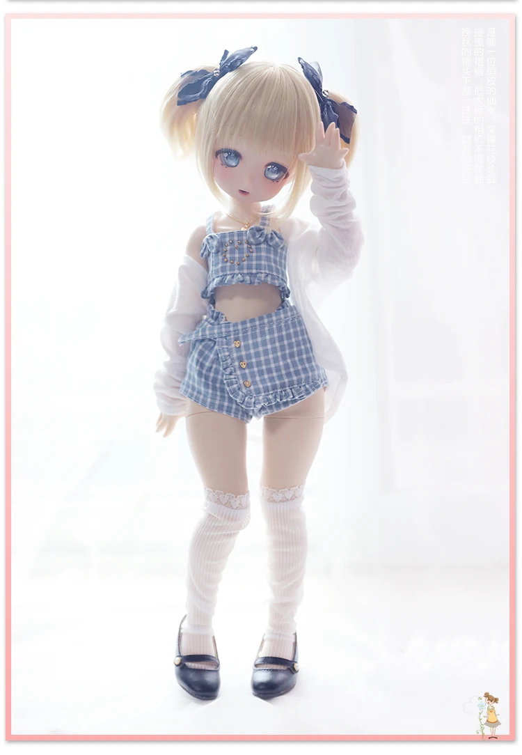 New full set of 1/4 point female bjd doll sd  open mouth rabbit girl Ruby  two dimensional animation  joint movabl