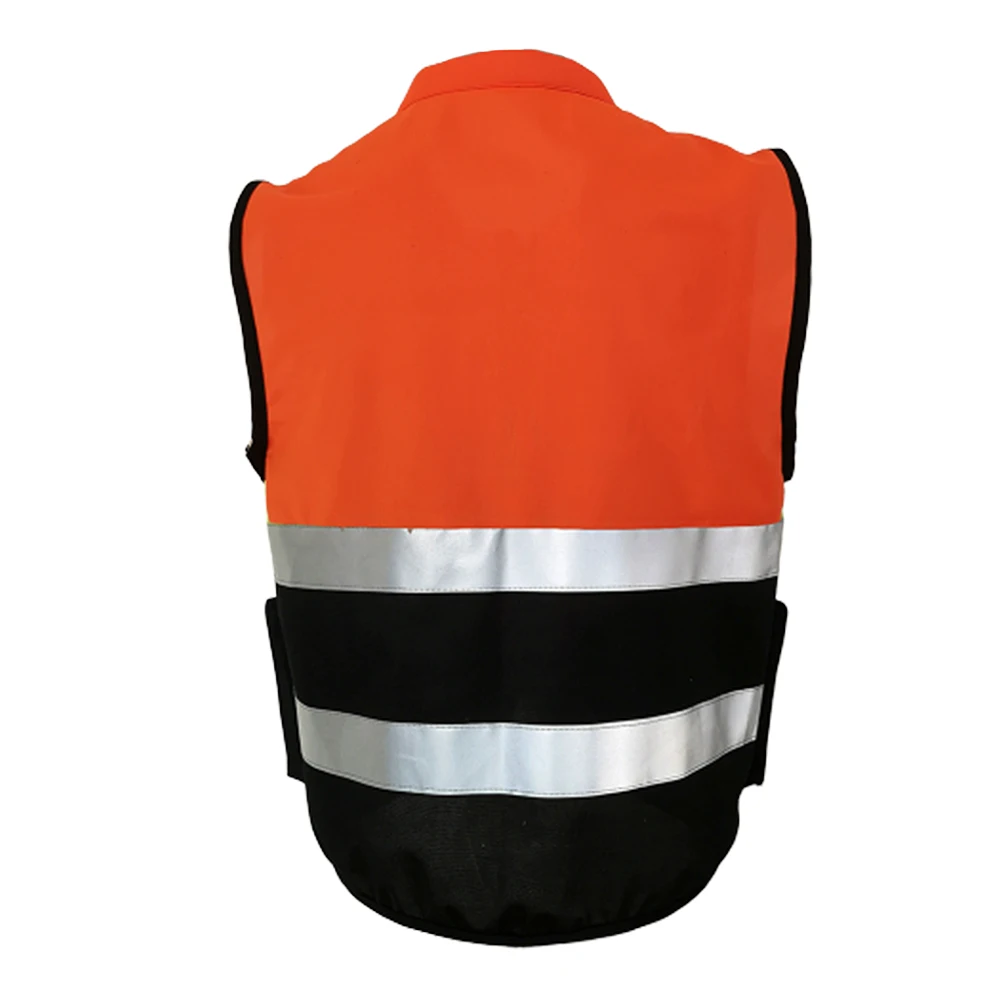 Sport Reflective Strips Cycling Vest Safety Driving Jacket Security Visibility Workwear Construction Gilet Traffic Waistcoat