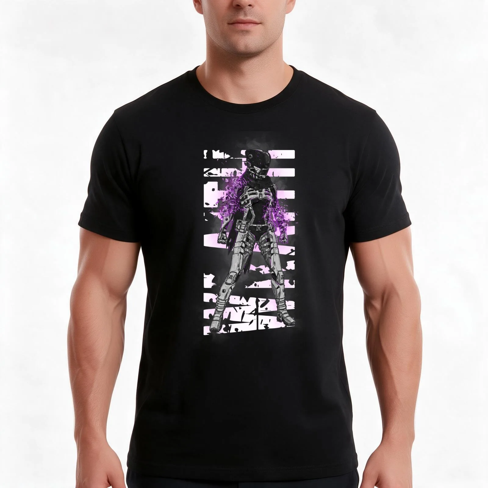 Apex Legends - Wraith Void Walker Shattered (Purple) T-Shirt Summer Casual Cotton Tee Oversized Streetwear Tops 100% Cotton