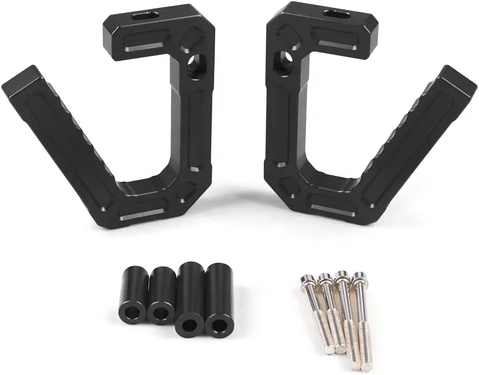 Aluminum Grab Handles for 2007-2018 Jeep Wrangler JK Sport Sahara Rubicon 2/4 Door(Black)