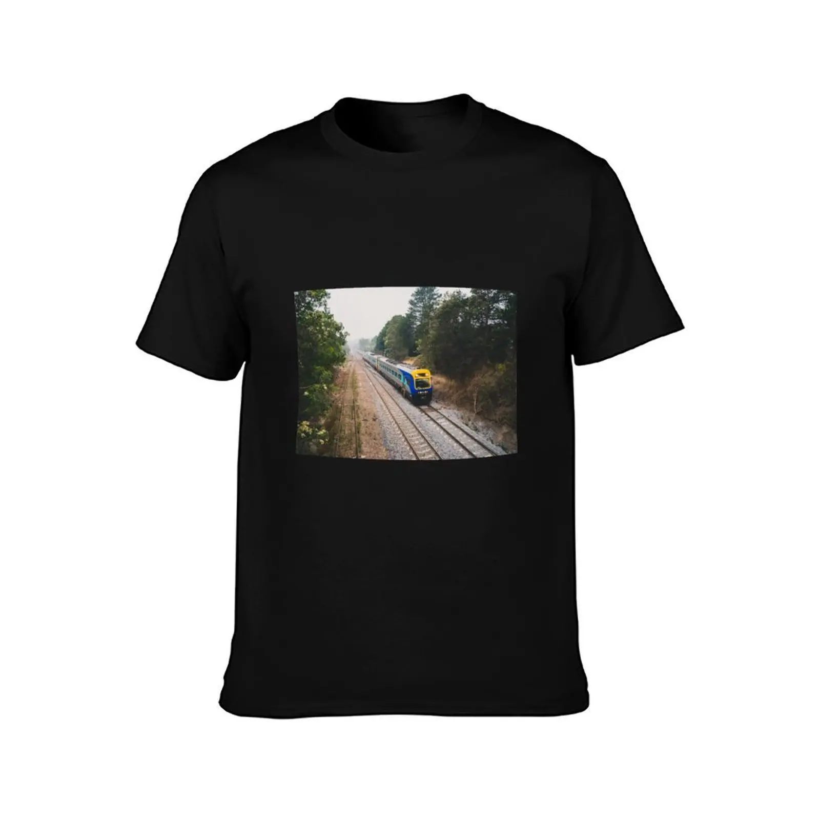 Australian Canberra Xplorer Train T-Shirt, Summer Casual Cotton Tee, Oversized Streetwear Tops, Vintage Graphic Print