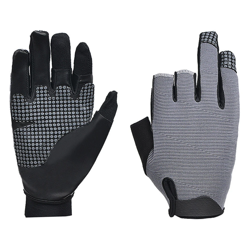 

Professional Anti-slip Fishing Gloves Durable Silicone Chip Outdoor Reflective Sailing Supplies Portable Size