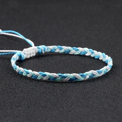 Multi Color Waterproof Wax Thread Braided Bracelets For Women Men Tibetan Buddha Lucky Bracelet Couple Bangle Friendship Jewelry