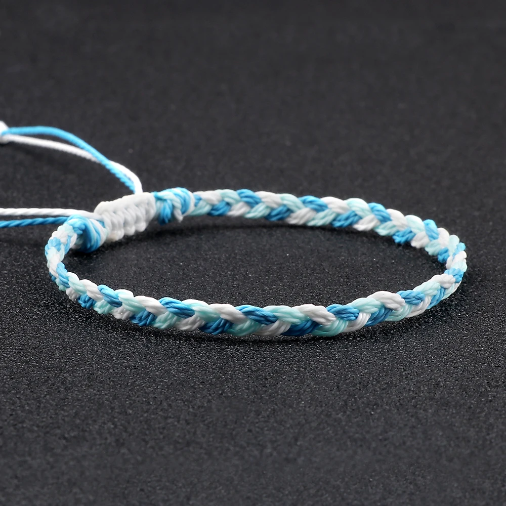 Multi Color Waterproof Wax Thread Braided Bracelets For Women Men Tibetan Buddha Lucky Bracelet Couple Bangle Friendship Jewelry