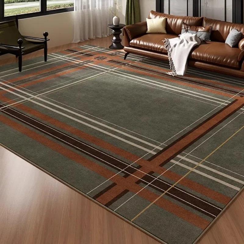 

American Retro Living Room Green Indoor Rug Study Bedroom Bedside Floor Mat Room Cloakroom Leisure Area Carpets Ковер Tapis 러그