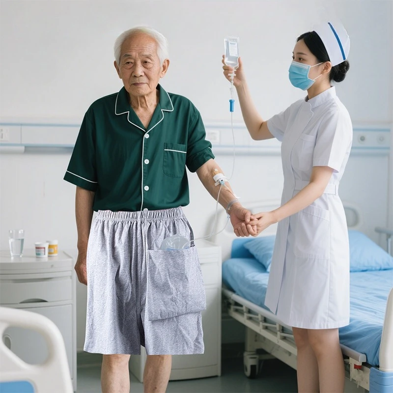 

Cotton Washable Unisex Adult Incontinence Pants Leakproof Nursing Diaper Shorts Easy Wear for Paralysis Disabled Care