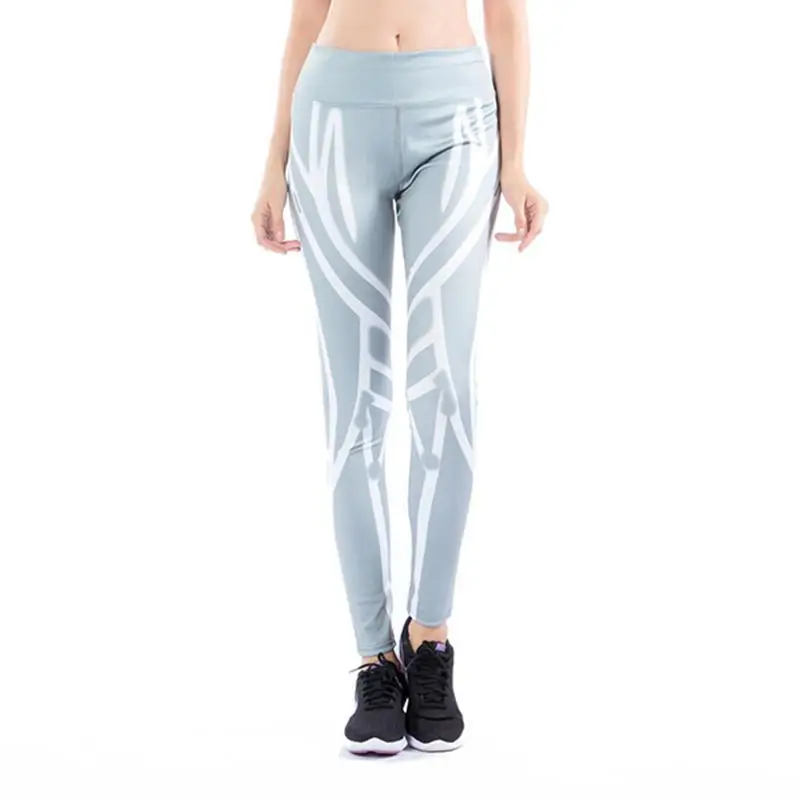 2023 Women Yoga Leggings Workout Sports Trousers Striped Print Slim Yoga Gym Women Pants Seamless Legging