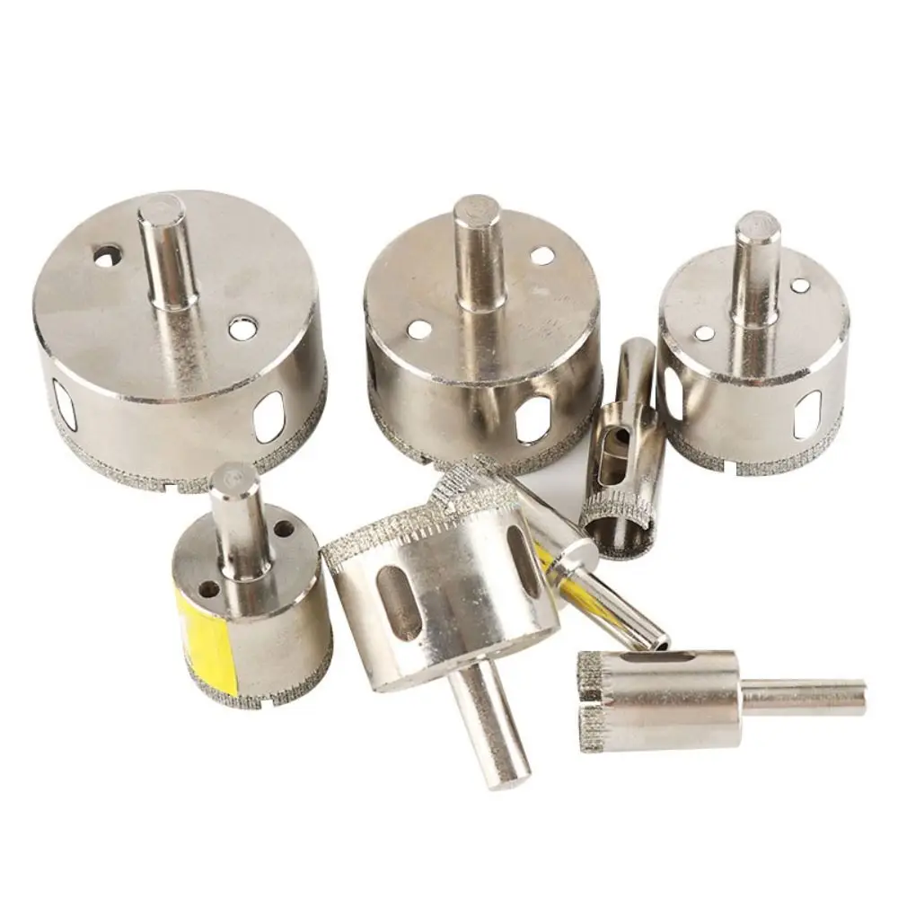 

Алмазный дырокол большого размера с гальваническим покрытием Дырокол для плитки с алмазным покрытием Пробойник из твердой стали и нержавеющей стали с мрамором