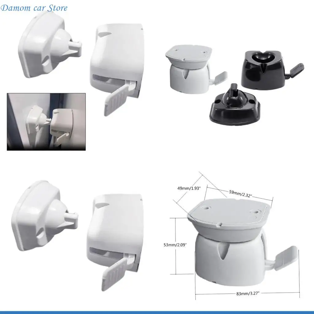 

A2UC RVBaggage Door Catch Compartment Clips Plastic Door Holder Stop Entry