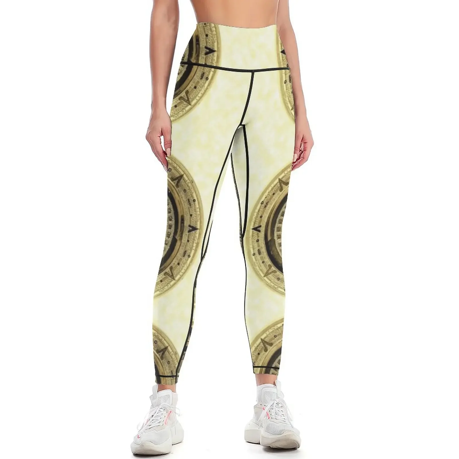 

HS Aztec Sun Calendar I Leggings sports for workout shorts Legging sexy woman Women's high waist Womens Leggings