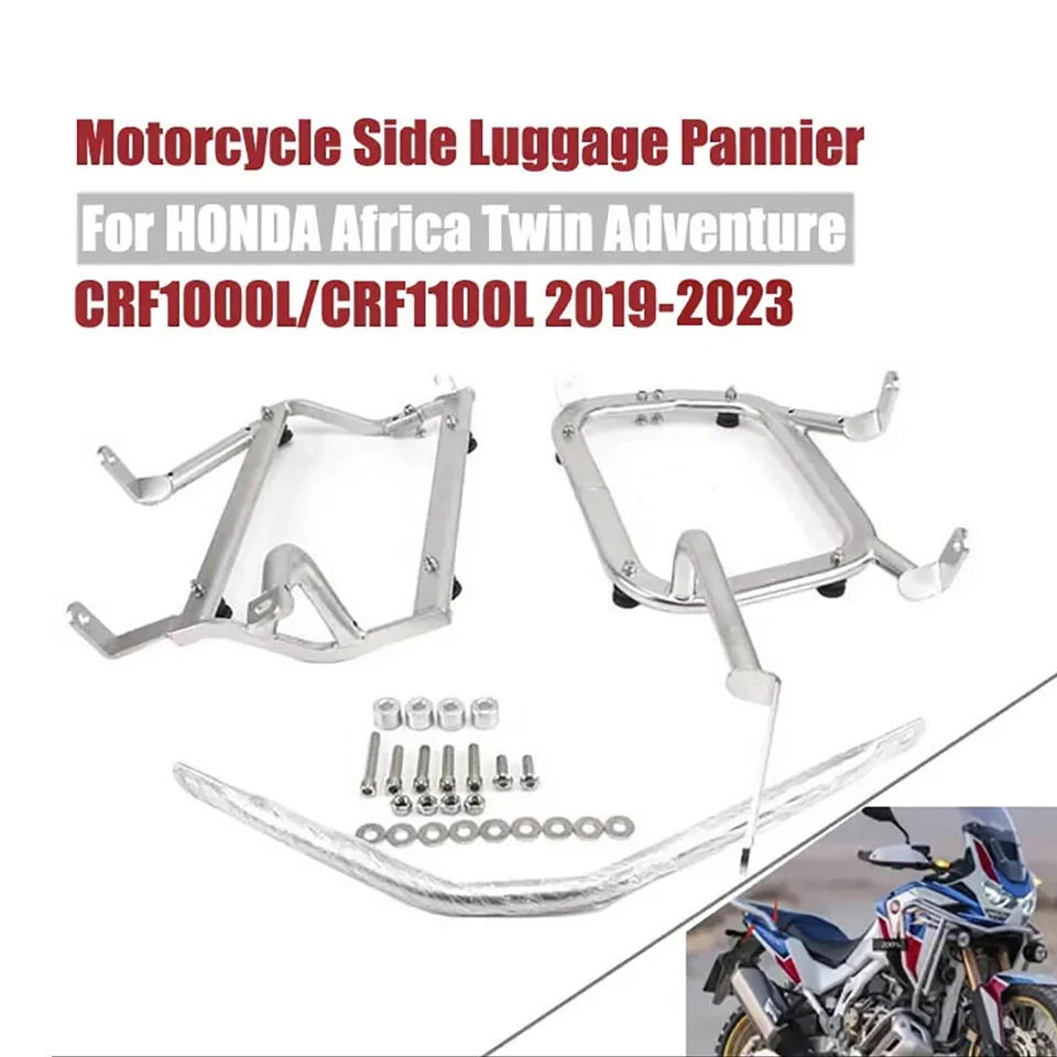 

Motorcycle Pannier Rack Side Box Bracket Saddlebag Support Frame Luggage Rack for HONDA CRF1000L CRF1100L Africa Twin ADV