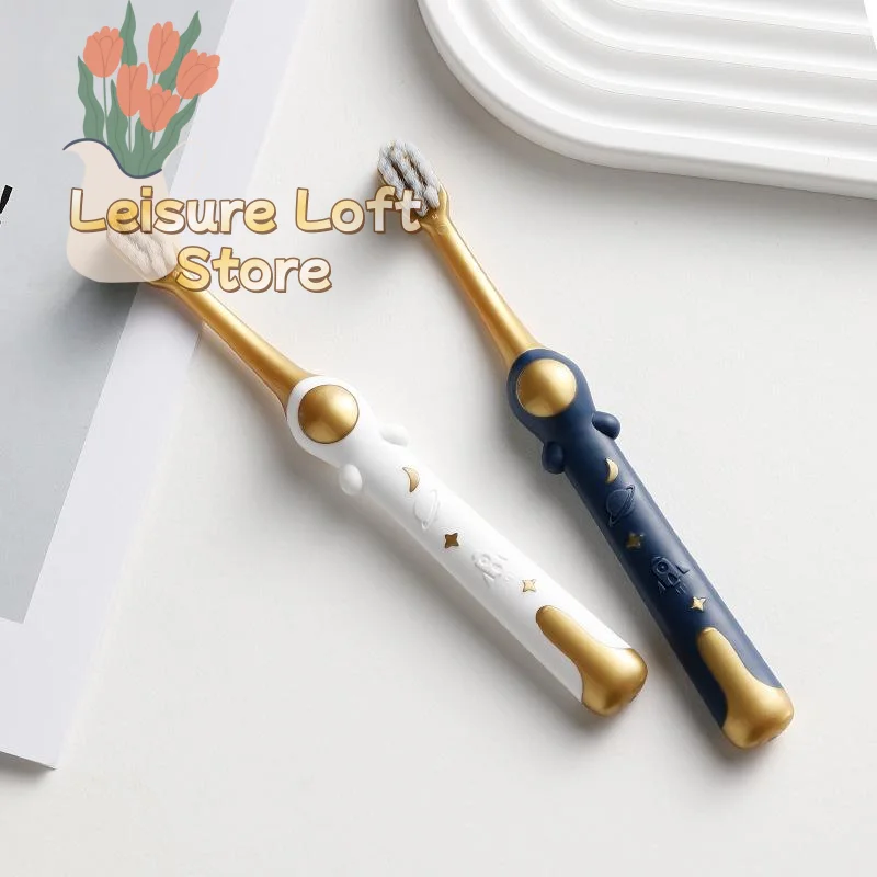 6 Pcs Cartoon Children Toothbrushes Soft Bristle Food Grade Material Gentle Oral Cleaning for Kids Aged 6-12 Birthday Gift