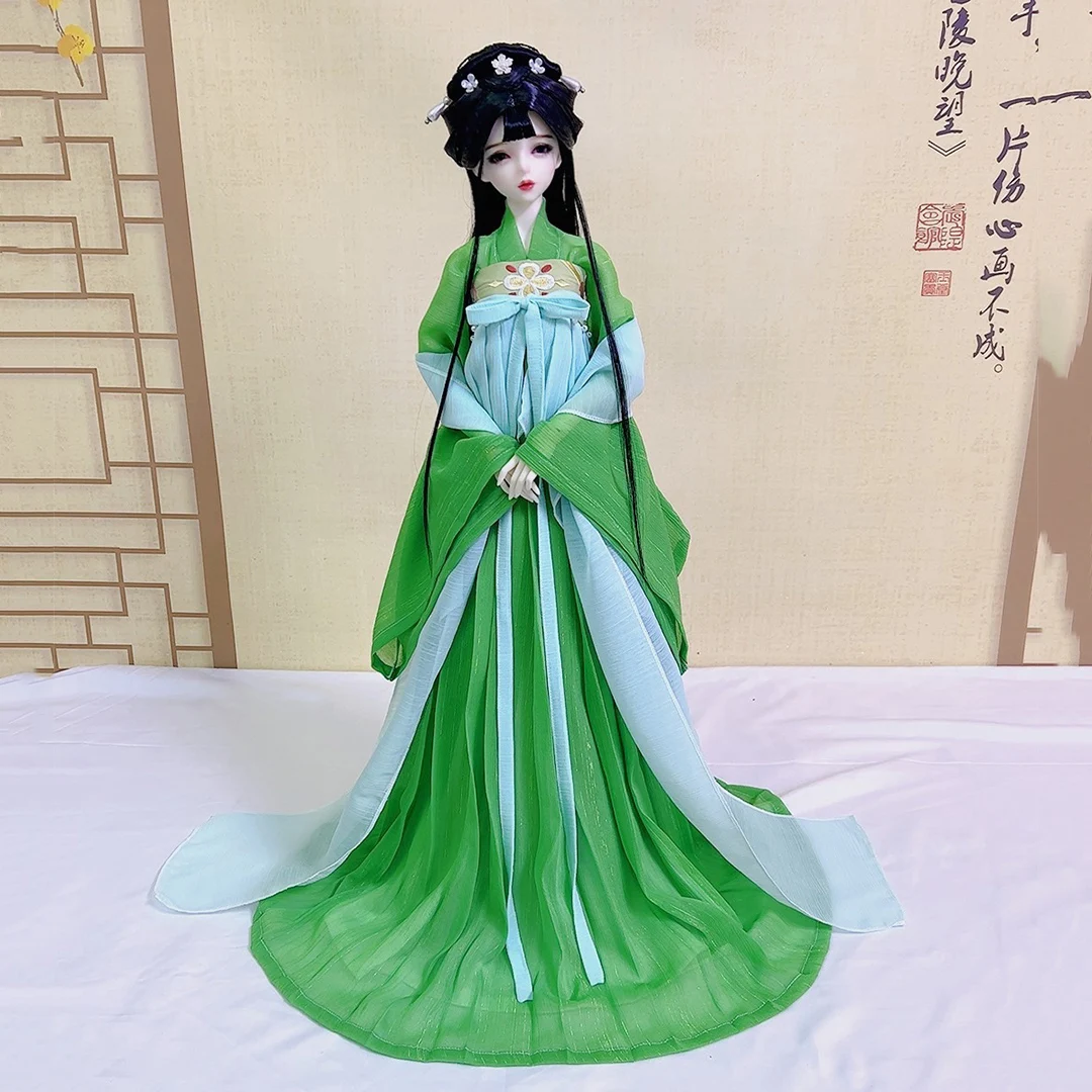 OB27 Barbi 1/6 Figure 1/4 1/3 Scale BJD Ancient Costume Clothes Hanfu Fairy Dress For BJD/SD SD13 Big Girl Doll Accessories 1973