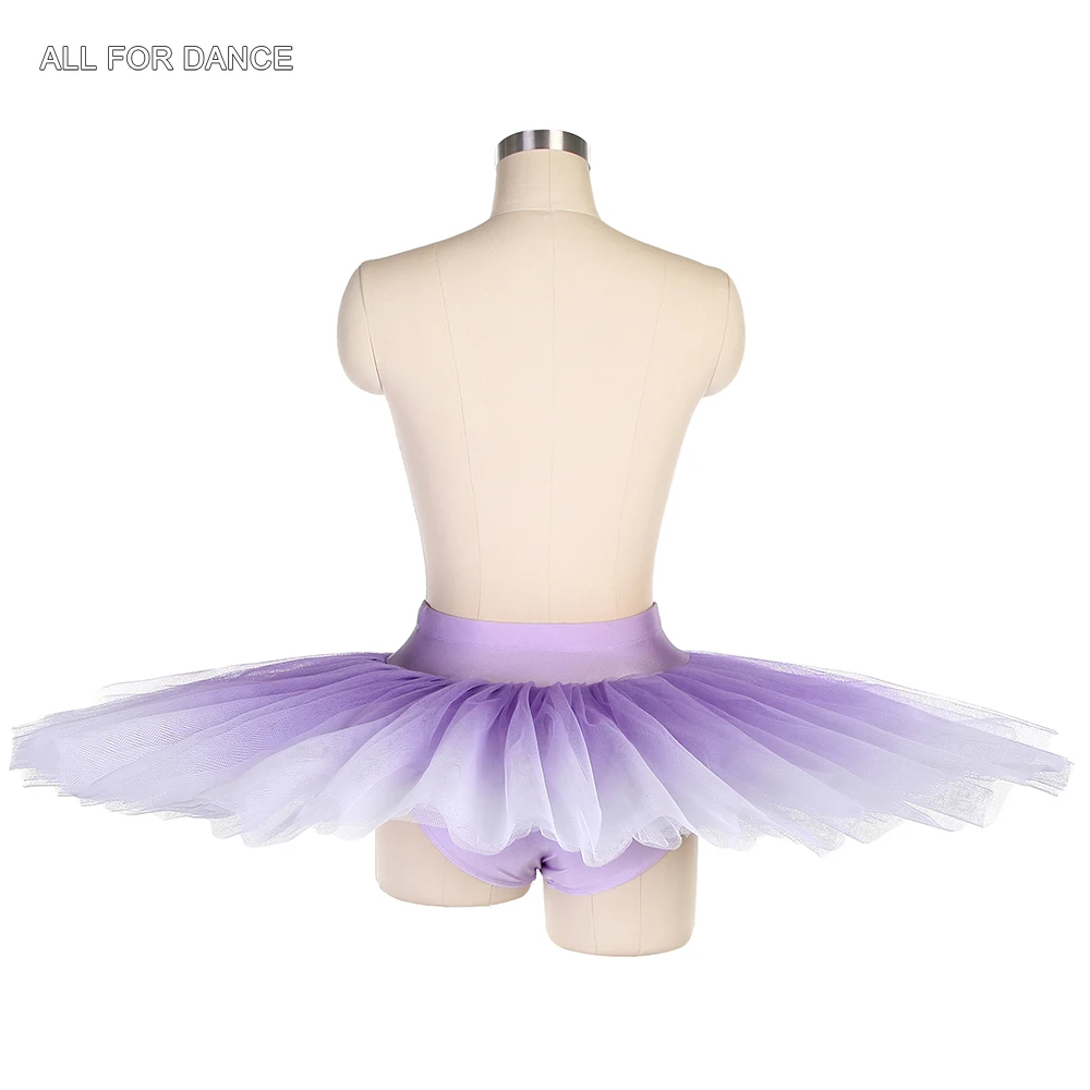 BLL498 Ombre Purple Ballet Dance Half Tutu Child & Adult 7 Layers of Stiff Tulle Dance Tutu Skirt Ballerina Dance Show Costumes