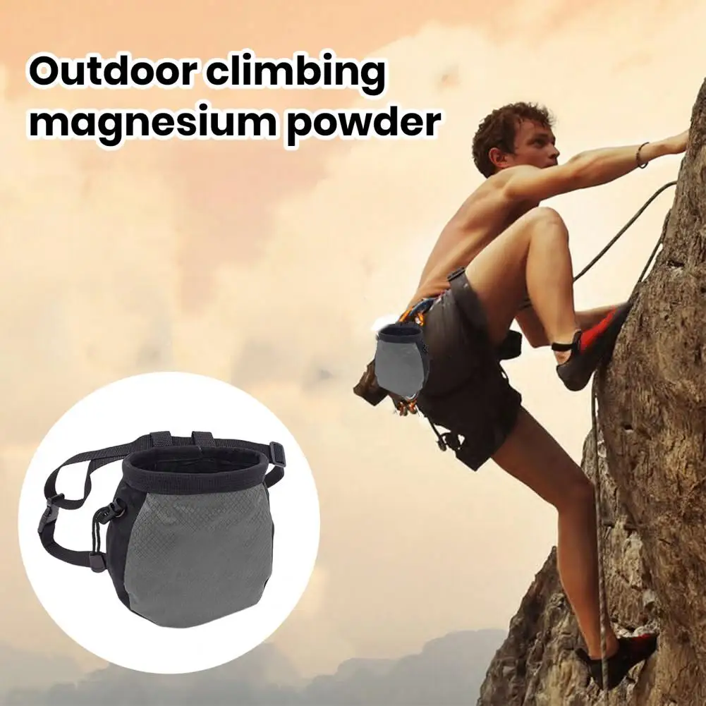 Waterproof Chalk Bag Waterproof Adjustable Climbing Chalk Bag for Rock Climbing Bouldering Fitness Anti-slip for Gymnastics