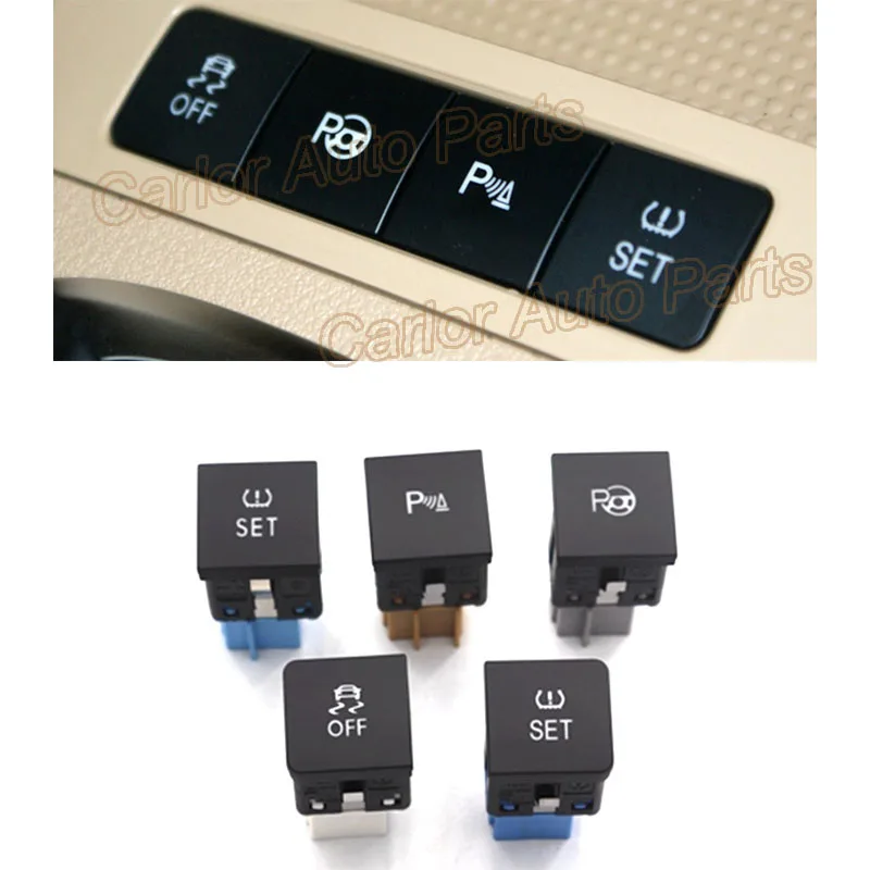 OPS Switch Automatic Parking Radar TPM Systerm ESP OFF Button For VW Passat Golf 6 Jetta MK5 MK6 Beetle EOS Polo Scirocco Touran