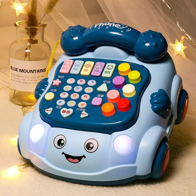 

Early Childhood Education Telephone Children's Toys 0-1-3 Years Old One Two Baby Educational Music Telephone Boy Retro Telephone