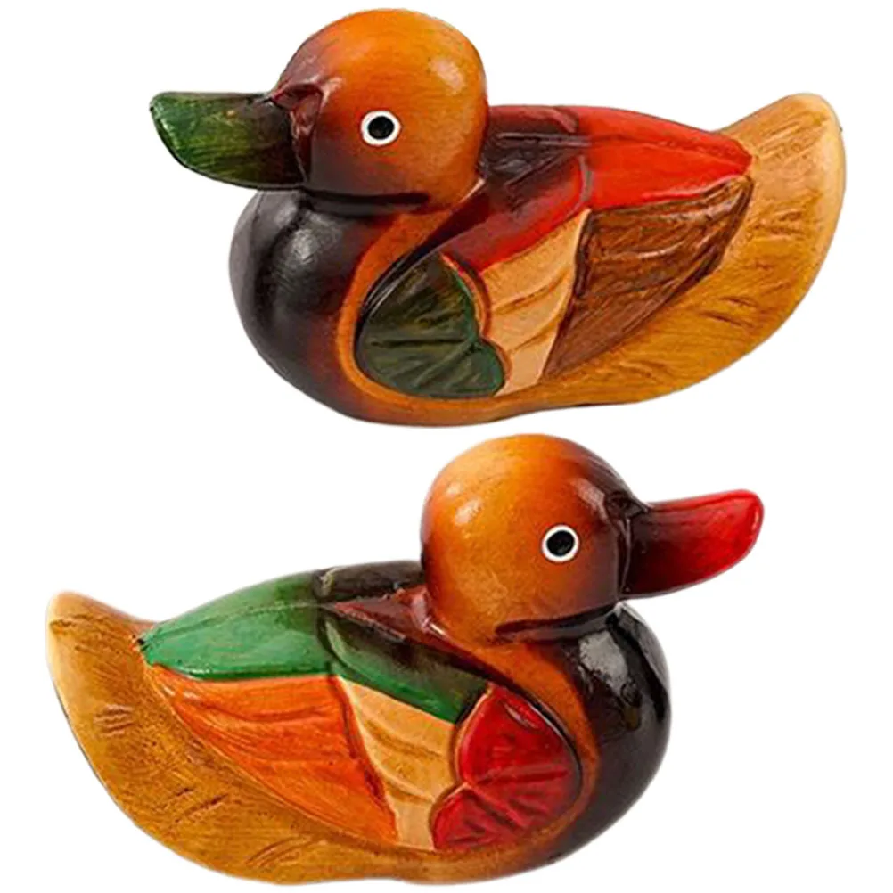 

Duck Decoration Wooden Figurine Statue Home Ornament Wedding Gift Ducks Decor Bridal Couple Anniversary Present