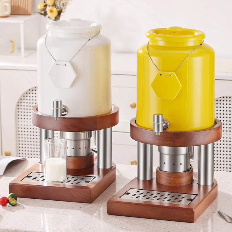 10L Commercial Electric Ceramic Stainless Steel Beverage Dispenser Milk Tea Coffee Juice Warmer Hot Drink Dispenser Catering