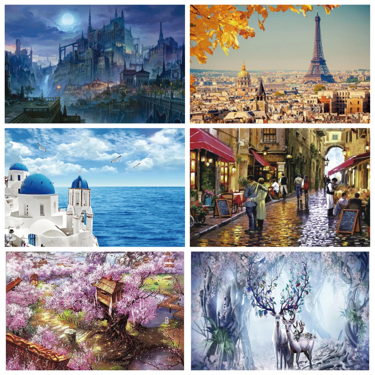 Adult Jigsaw Puzzle 1000 Pieces Puzzle Toys Landscape Animation Paper Puzzle Decorative Painting Exercise Brain Thinking