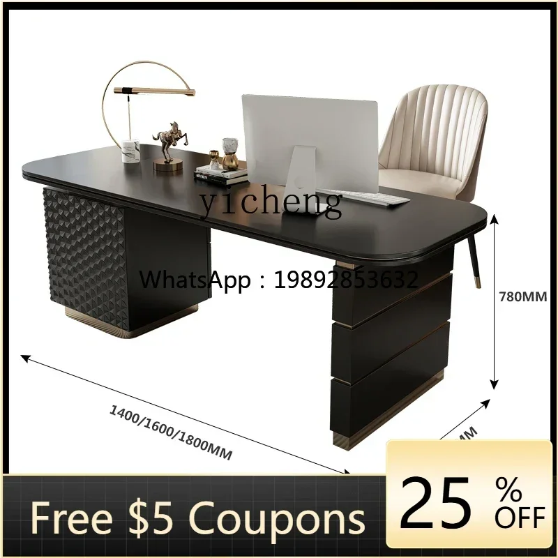 

U6 light luxury desk modern simple computer office study table integrated writing desk