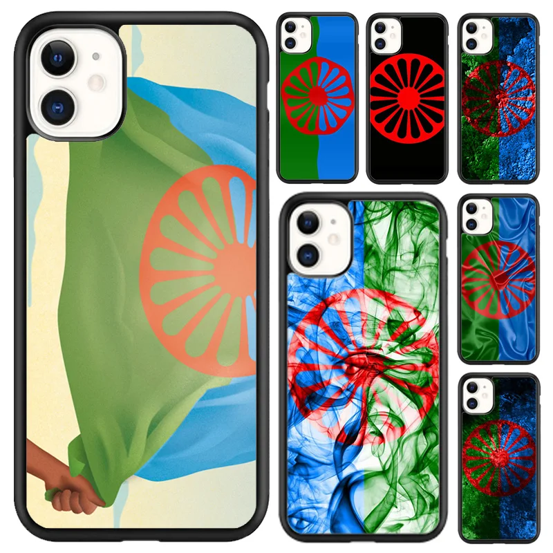 Gypsy Romani Roma Flag Phone Case For iPhone 16 15 14 plus XR XS 11 12 13 pro max Shell Cover coque