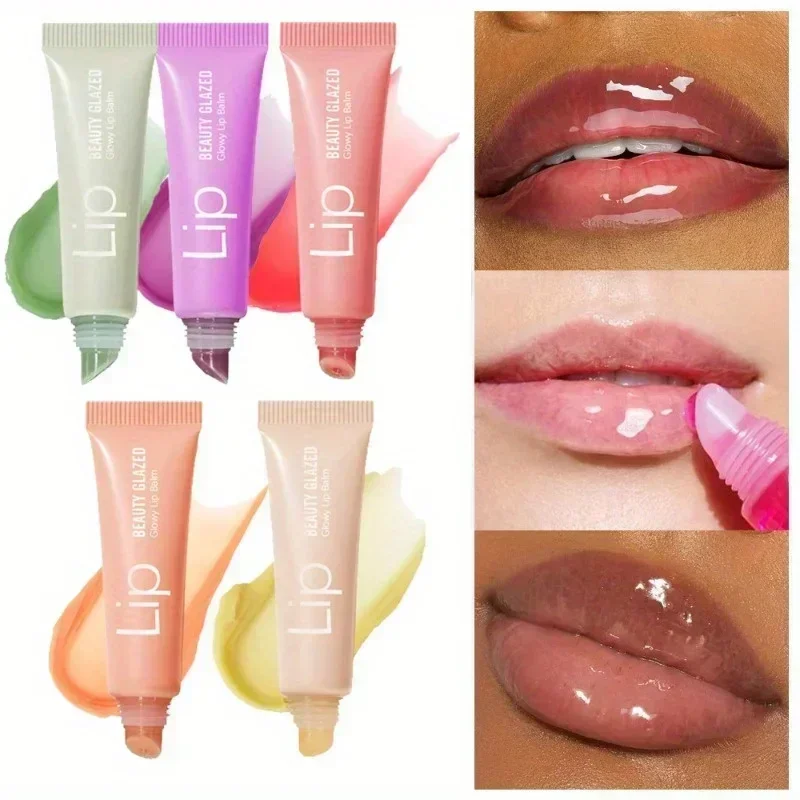 بيوتي جلازد 5 ألوان للعناية بالشفاه بلسم الشفاه اشراق ترطيب ممتلئ الشفاه ملمع الشفاه يرطب مكياج الشفاه #1