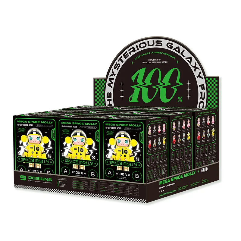 POP MART MEGA SPACE MOLLY 100% SERIES 02-B Mystery Box 1PC/9PCS