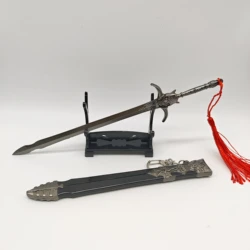 Devil May Cry 5 Game Peripherals Dante's Sword of Rebellion Weapons Model With Sheath Alloy Crafts Keychain Ornaments 22CM