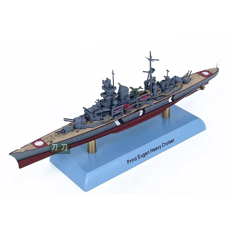 Diecast 1/1000 Scale German Heavy Cruiser Prinz Eugen Replica Ship Model Finished Decoration Collection Display Gift
