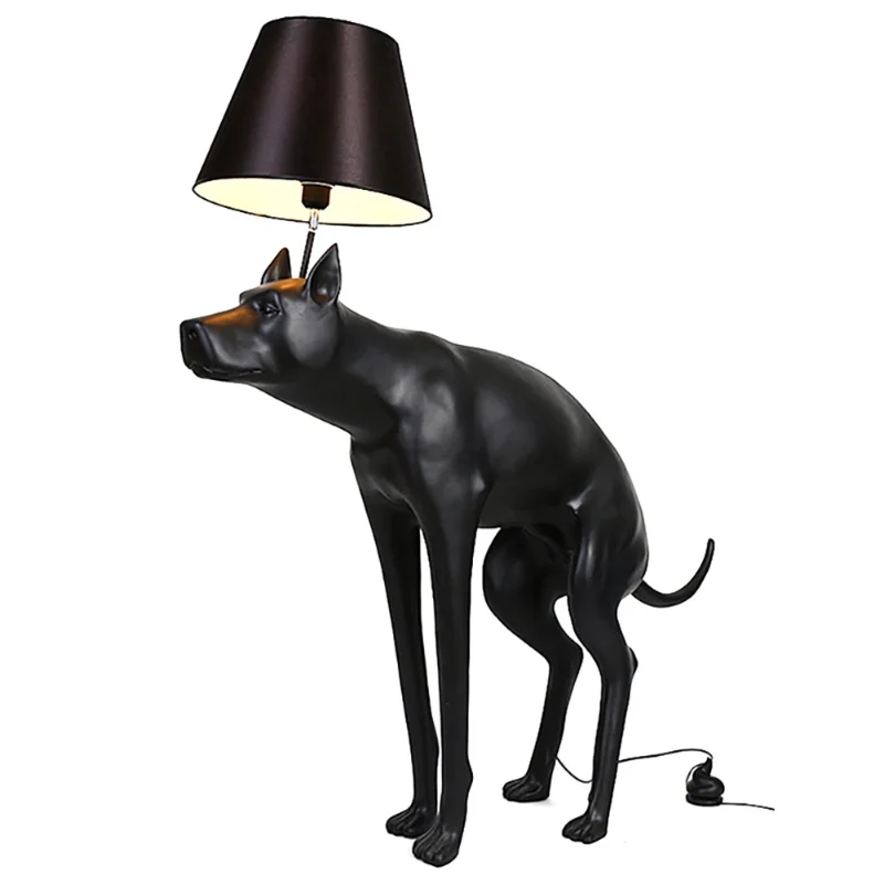 

Black resin Children's Living room Study decorative lighting Animal sculpture Floor lamp