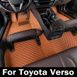 Car Floor Mats For Toyota Verso Five Seats 2011 2012 2013 2014 2015 2016 2017 Custom Foot Pads Carpet Cover Interior Accessories