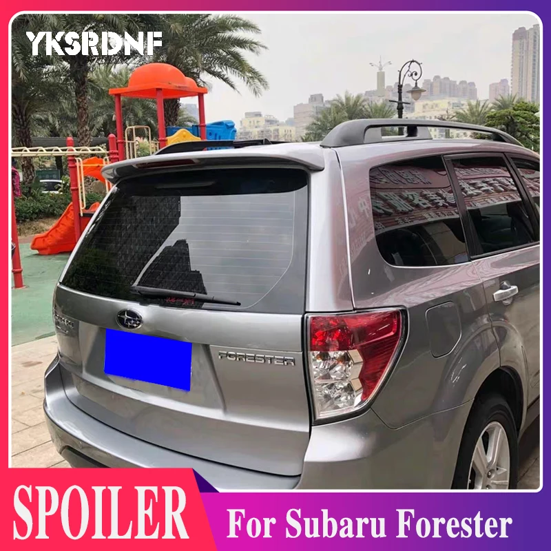 Subaru Forester 2008 2009 2010 2011 2012 için araba Styling ABS plastik boyasız astar renk arka Boot bagaj kanat Spoiler 1 adet