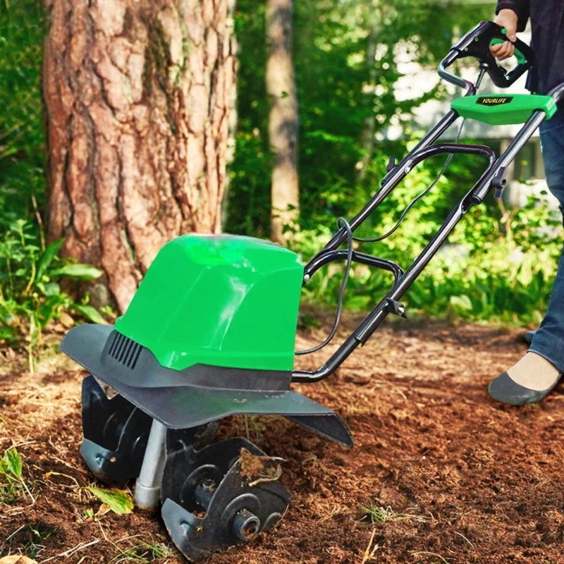 220V/1500W Electric ripper Tiller Mini Hand Push Walking Rotary Tiller  Walking Tractor Rotary Tiller,Walking Cultivator HOT SAL