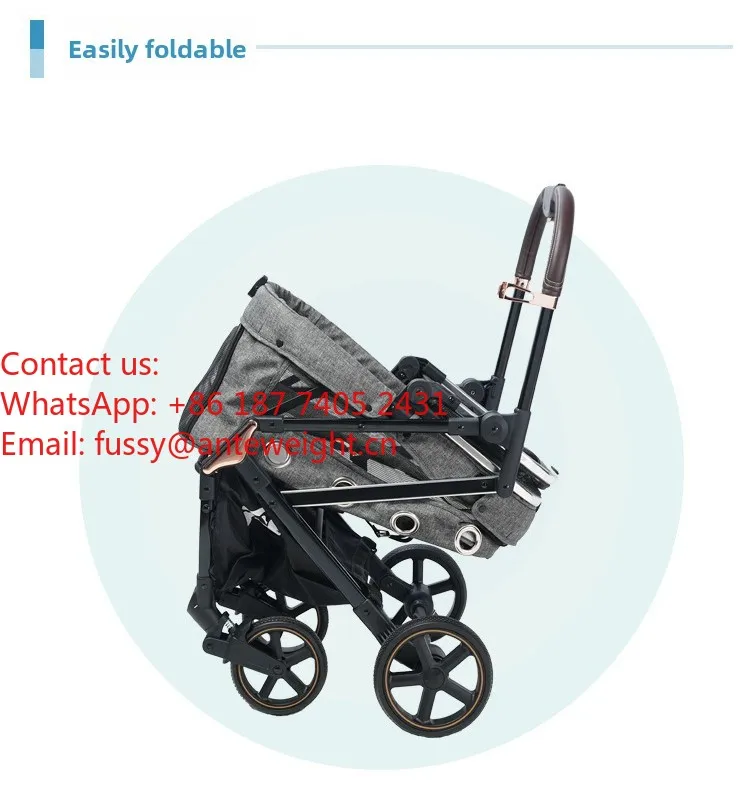 Urban Travel Pet Stroller, Easy-Fold Design for Teddy Dogs & Cats | Waterproof Foldable-Durable Option for Pets Outdoor Trips