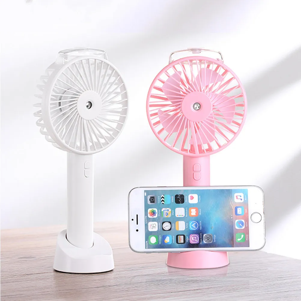 

Handheld Spray Fan USB Rechargeable Portable Mini Fan with Water Mist Cooling Function for Outdoor Travel Camping Beach Use Blue