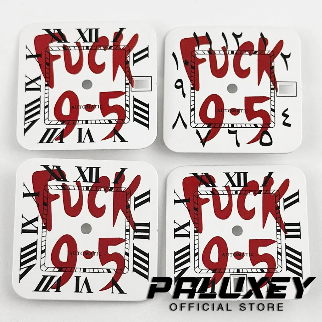 Arabic Numeral Sun Pattern 27mm New Watch Accessory Square Dial Modified Santos Dial Suitable For Japanese NH35 4R35 Movement