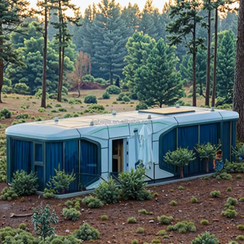 Villa de aço com 2 quartos, villa ou hotel, apartamento, quarto, villa contêiner