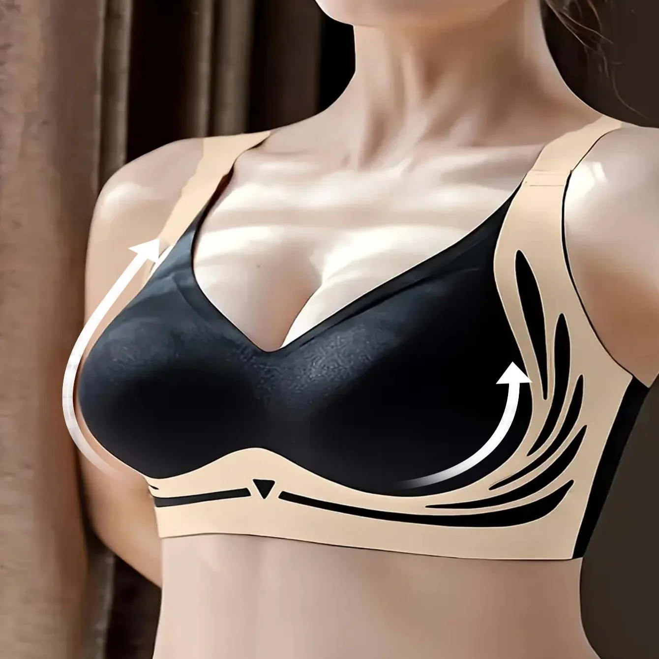 Sutiã esportivo feminino de alta intensidade de 8 peças – design absorvente de choque e anti-flacidez, top esportivo respirável e elástico