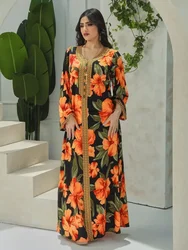 Robe musulmane longue pour Eid Ramadan, Turquie, Maroc, Abaya, Kaftan, Dubaï, Elbise, Islam, Robe éducative, Largo, 2024