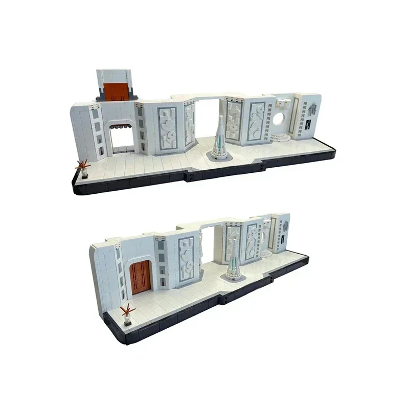 

Moc строительные блоки зал коридор модель модель технологии знаменитая звезда кино сцены кирпичи DIY сборка строительная игрушка праздник